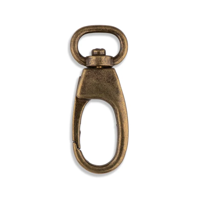 1/2″ Oval Swivel Hooks Bag Hardware – 10/Pack – Antique Brass