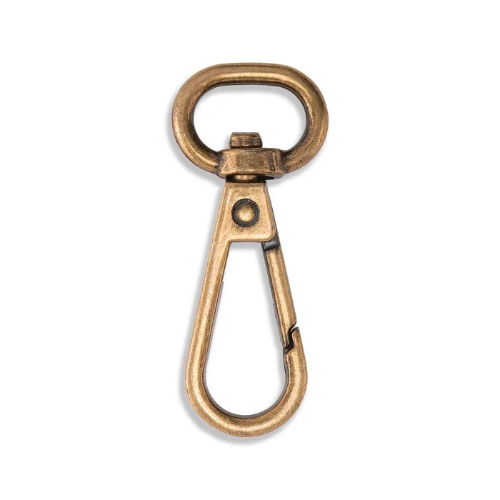 1/2″ Swivel Hooks Bag Hardware – 2/Pack – Antique Brass