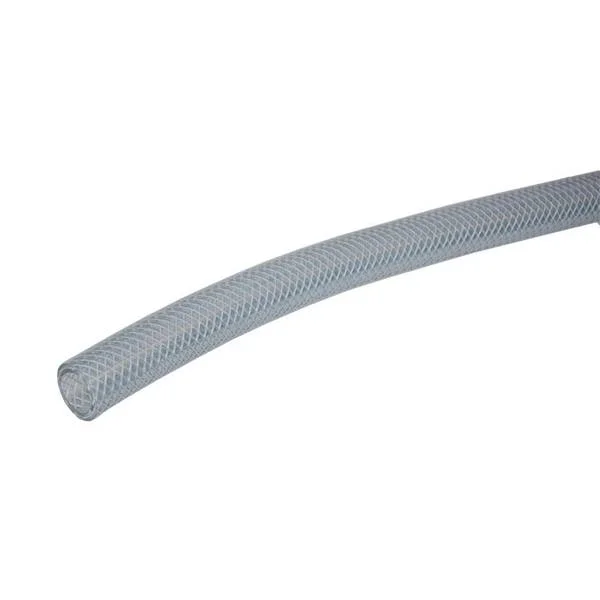 1/4″ I.D. x 1/2″ O.D. x 10 ft. Clear Braided Vinyl Tubing