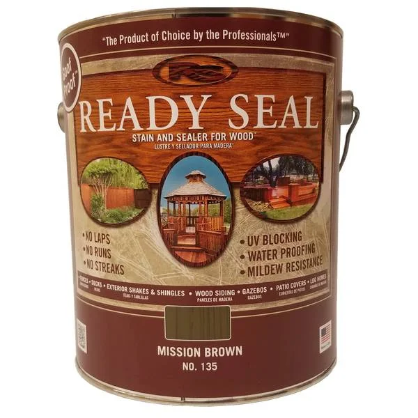 1 Gallon Mission Brown Exterior Wood Stain and Sealer
