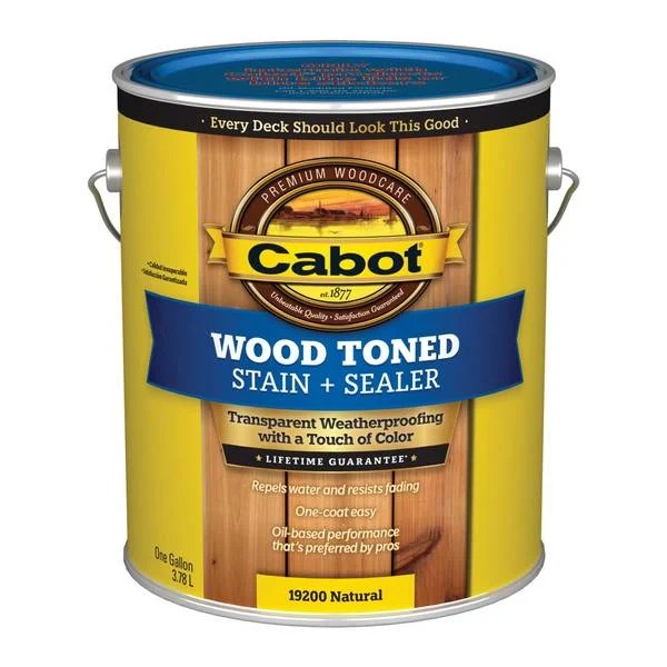 1 Gallon Wood Toned Stain + Sealer Low VOC