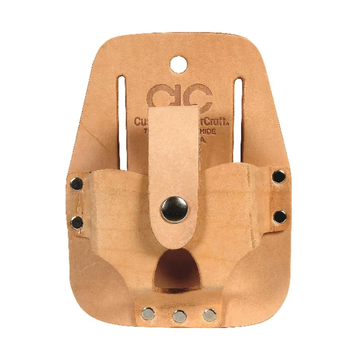 1 Pocket Leather Tape Rule Holder 3.5 In. L X 4.5 In. H Tan