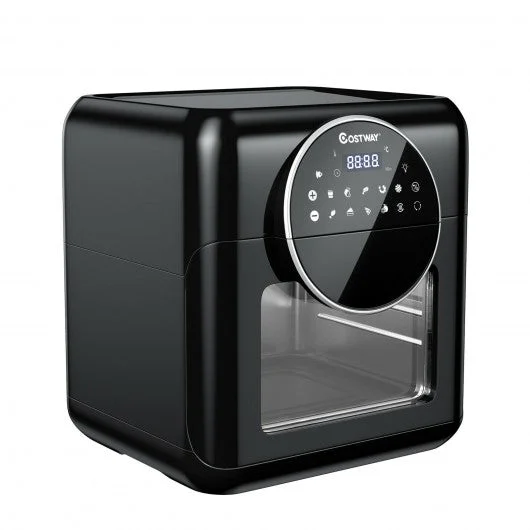 10.6QT 8-in-1 Air Fryer Digital Toaster Oven Rotisserie with Accessories