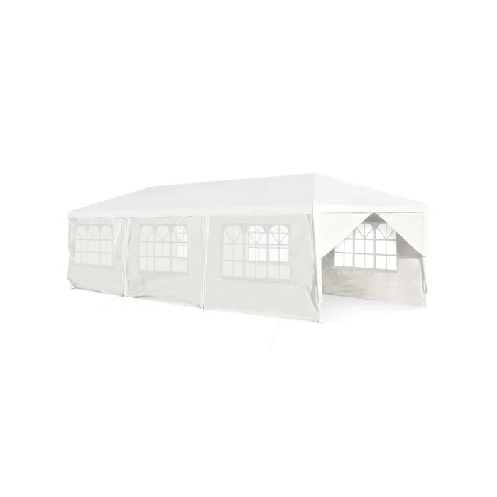 10 x 30 Feet Outdoor Canopy Tent with 6 Removable Sidewalls and 2 Doorways
