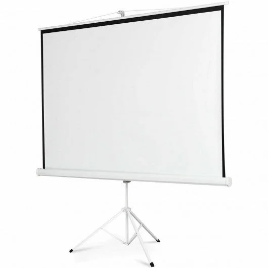 100″ 70 x 70 Portable Square Tripod Screen Projection Projector