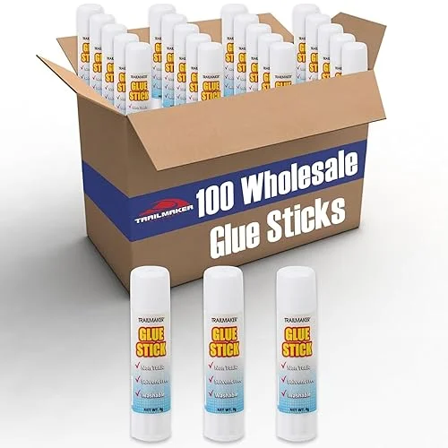 100 Pack Glue Sticks Bulk for Kids, Classroom, School, Crafts, Crafting, Scrapbooking – Dries Clear, Washable 100 Pack Wholesale Glue Sticks Bulk for Classroom Pack