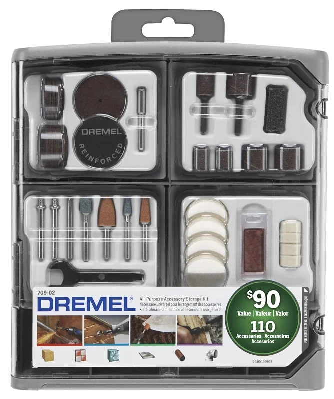 110-piece Super Accessory Kit With Diverse Drill And Driver Attachments