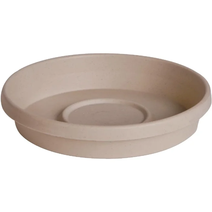 12 In. Pebble Stone Poly Classic Flower Pot Saucer