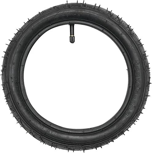 12 Inch 280×65-203 Baby stroller inner and outer tires Wearproof Pneumatic Tire for Electric Scooter Bike Stroller Pushchair ront and Rear Tyre Tube Rubber(Tire)