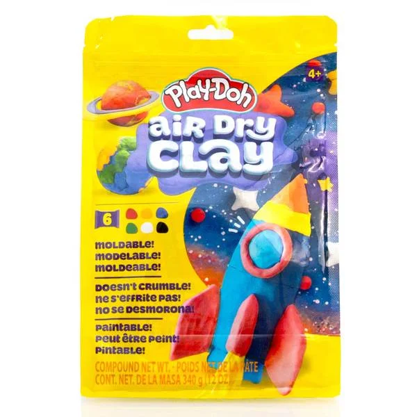 12 oz Air Dry Clay Multicolor Bag