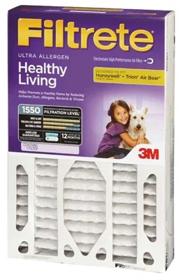 16×25 X 4 In. Pleated Air Filter, Ultra Allergen Reduction, Purple, 3 Months