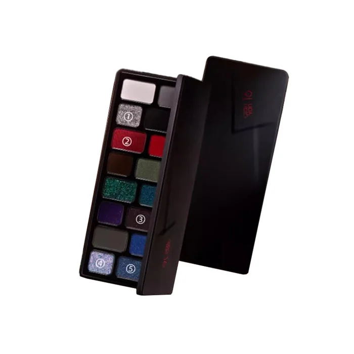 16 Color Eyeshadow Plate Hyper Color Hyper Color Smoky Eye Series # Focus – Dark Evil Woman Plate