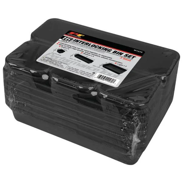 16 pc. Drawer Organizer Locking Bin Set