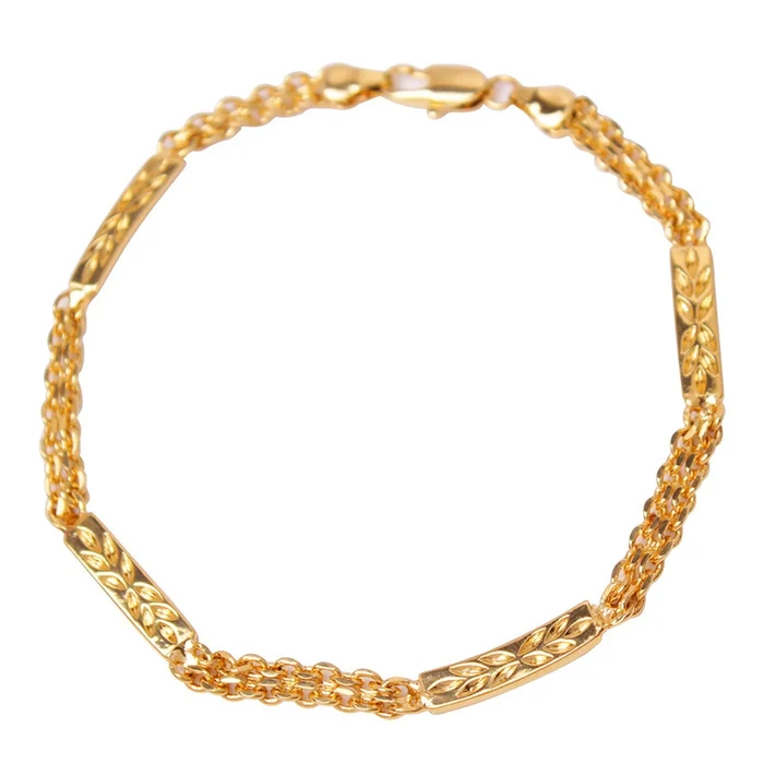 18K-Gold-Filled Bismark/Bar Anklet