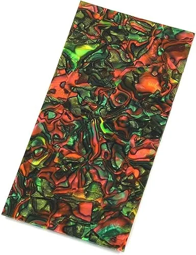 1pcs Inlay Material Green Pearl Shell Blanks Sheet Rectangle Blanks DIY for Guitar