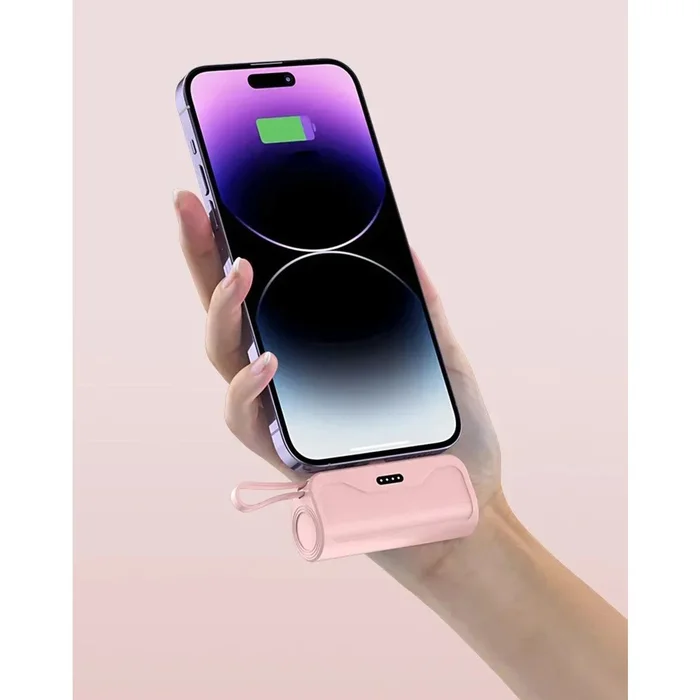 2-in-1 Keychain 5,000mAh Power Bank with Dual Charging Cord