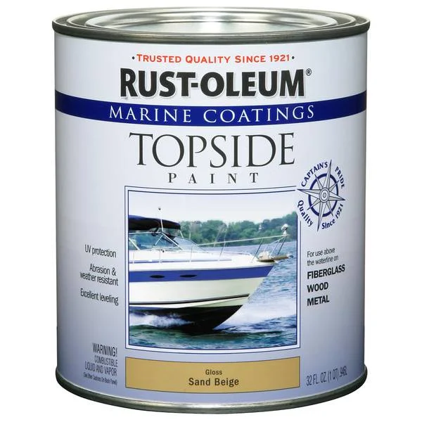 2-Pack 1 Qt Marine Coatings Gloss Sand Beige Topside Paint