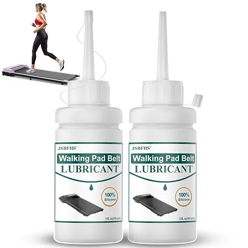 2 Pack Walking Pad Belt Lubricants/Lubes, 6 fl oz, Premium 100% Pure Silicone,High Temperature Resistant And Stable Lubricant For Walking Pad Treadmill For Home, Desk Treadmill, Reduce Friction, Noise