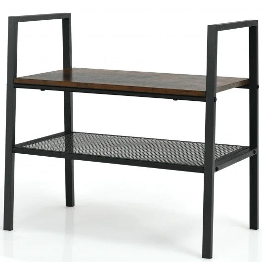 2-Tier Storage Stackable Shoe Shelf Display Rack for Home