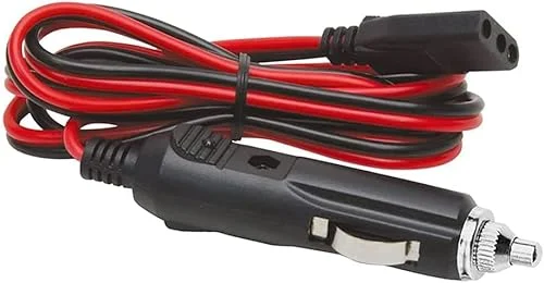 2-Wire CB Power Cable 3 Pin CB Power Cord with 15A Fuse Replacement CB Radio Power Cord for Cobra Uniden Midliand Galaxy Connex CB Ham Radio (1 Pack)