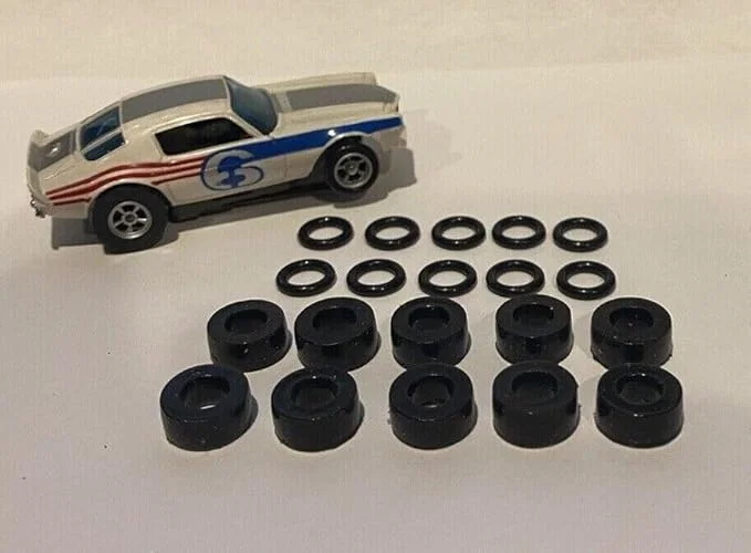 20 Urethane Tires For AFX Aurora Front and Rear HO Slot Car Magna-Traction