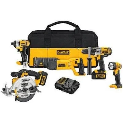 20-volt Max Lithium-ion Cordless Combo Kit (5-tool) With (2) Batteries 3.0ah, Charger And Tool Bag