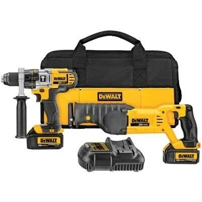 20-volt Max Lithium-ion Cordless Hammer Drill/reciprocating Saw Combo Kit (2-tool) W/ (2) Batteries 3ah, Charger And Bag