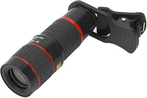 20X Zoom Telephoto Mobile Phone Lens with HD Eyepiece, Portable Long Focus Zoom Telephoto Lens with Clip for Smart Phone Tablet PC
