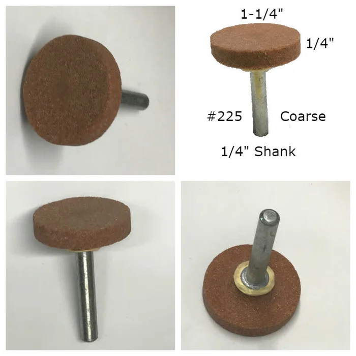 #225 Aluminum Oxide Mounted Stone AO #225 1-1/4×1/4 (1/4 shank) Coarse
