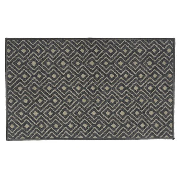 26″ x 45″ Silver/Off White Trellis Runner