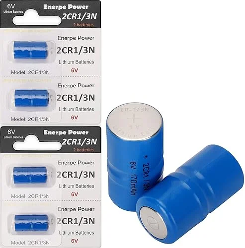 2CR1/3N 6 Volt Replacement Battery Compatible with Pet Stop, Dog Guard, Perimeter and Extreme Dog Collars 4-Pack