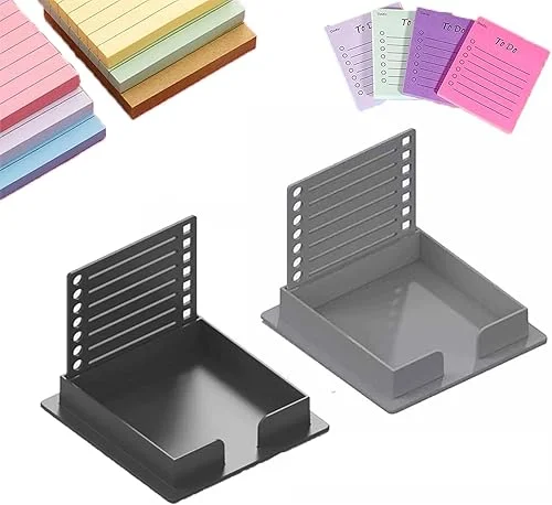 2pc Sticky Note Stencil Template – Post It Note Holder for Precision Planning and Organization – Ideal for Office and School Use – 3×3 Sticky Note Stencil