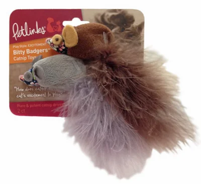 2pk Bittybadger Cat Toy