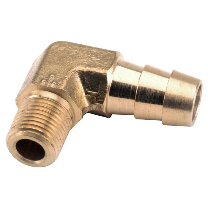 3/8 In. Hose Barb In. X 3/8 In. D Mip Brass 90 Degree Elbow