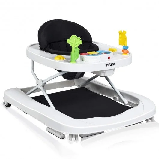 3 in 1 Foldable Baby Walker-Black