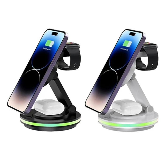 3-in-1 Rotatable Wireless Charging Station
