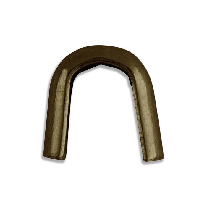 #3 Italian Made Top Stops – 12/Box – Antique Brass