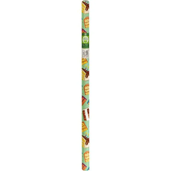 30″ x 5′ Birthday Cake Gift Wrap Roll