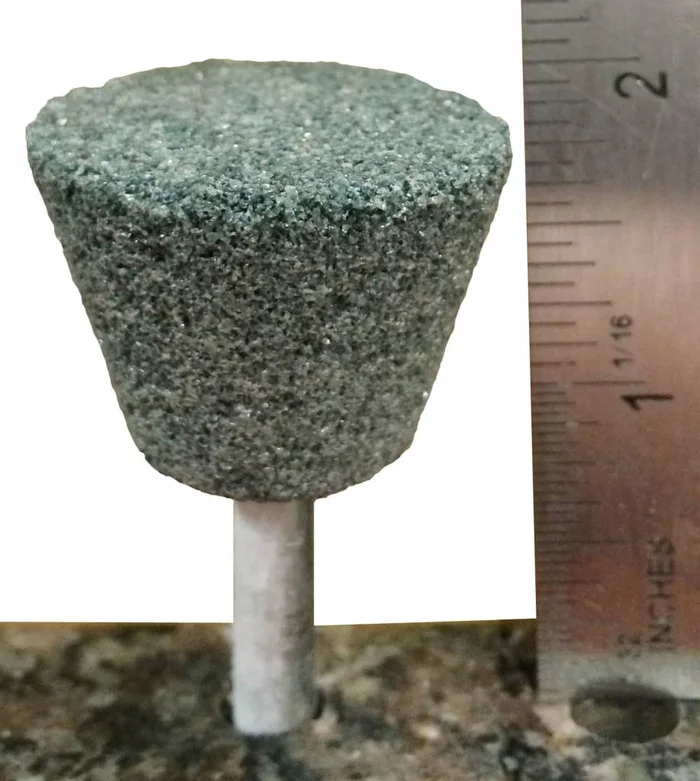 #31 Silicon Carbide Mounted Stone #31 Inverted Cone 1-3/8×1 (1/4” Shank)