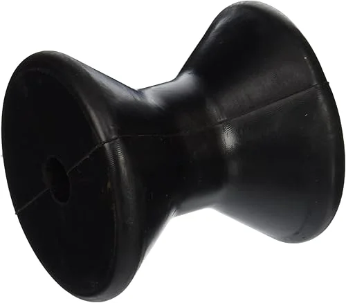 3143-4 Black Rubber Bow Roller – 3 in. x 0.5 in.