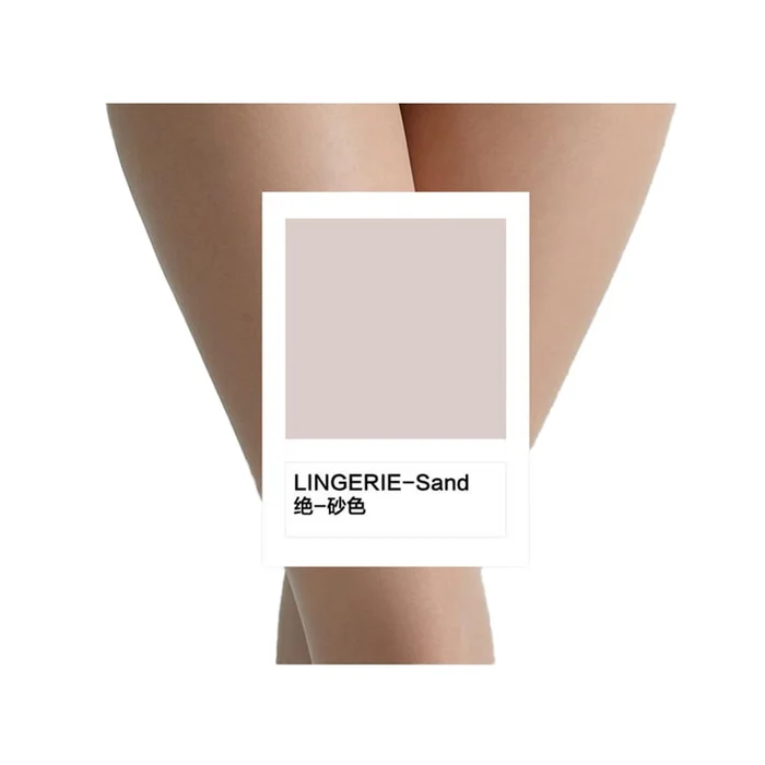 3D Transparent Ultra-Thin Base Silk Stockings M Size [155cm~175cm] Sand Color 1 Pair
