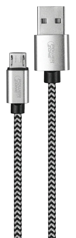 3ft Braided Micro Charging Cable – 5v Input, 2a Output, Aluminum Alloy