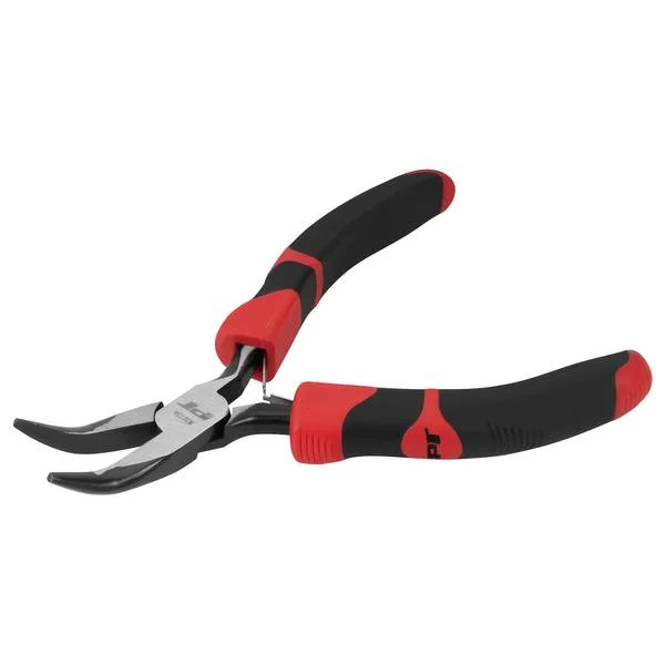 4″ Mini Bent Nose Pliers with Cushion Grip