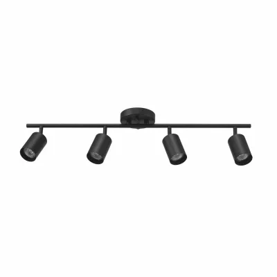 4-light Halogen Track Lighting, Oil-rubbed Bronze