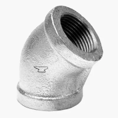 45-degree Galvanized Pipe Elbow, 3/4 In.