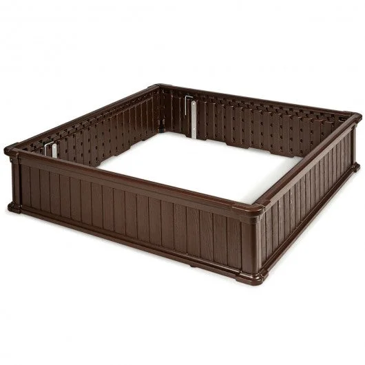 48.5″ Raised Garden Bed Planter for Flower Vegetables Patio-Brown