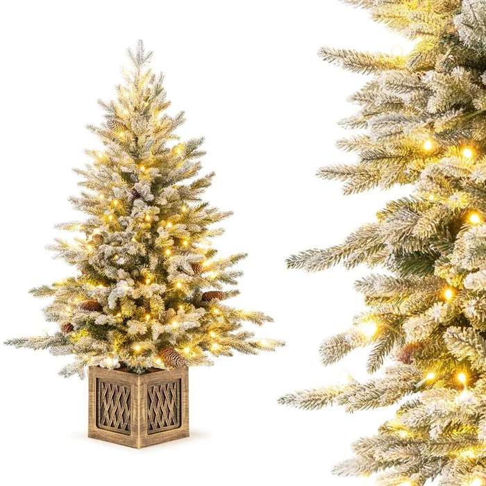 4ft Artificial ChristmasTree with Flocked Branch Tips