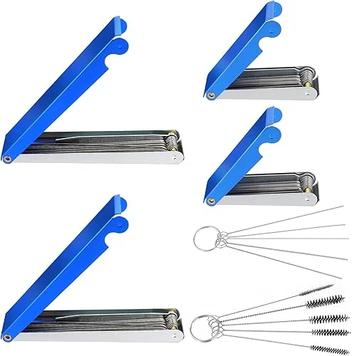 4Pcs Orifice Cleaning Tool, Gas Cutting Torch Tip Cleaner Tool Kit Welding Tip Cleaner Set for Welding Stove Gas Nozzles Carb Carburetor Jet Sprinklers and Shower Heads Orifices Wires Needles In Set