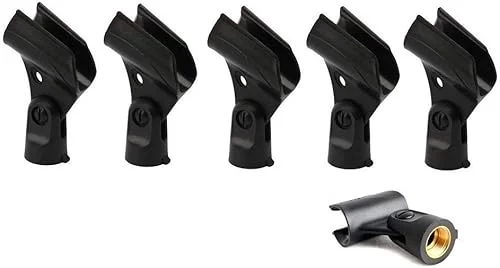 5 Pack SM58 Holder A25D Microphone Clip Replacement For shure SM58, SM57 Beta58 Wired Microphone