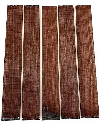 5 Pcs of GUITAR LUTHIER ROSEWOOD FINGERBOARD BLANK 21 X 2 15/16 X 3/8”
